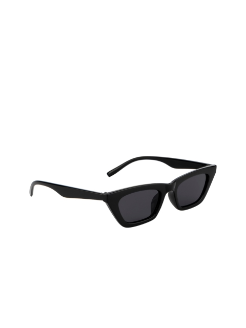 

Ted Smith Women Grey Lens & Black Cateye Sunglasses With UV Protected Lens
