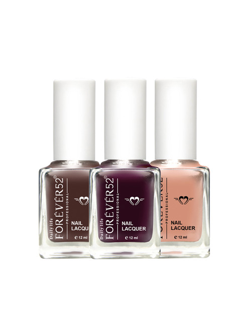 

Daily Life Forever52 Premium Quality Set Of 3 Nail Paints, Purple