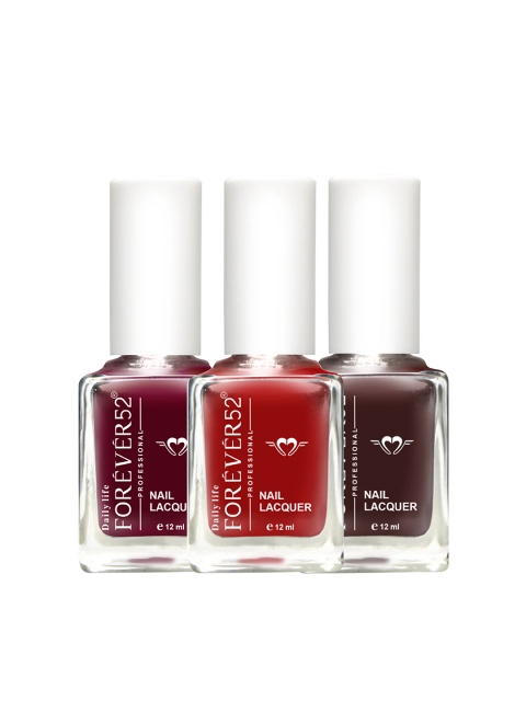 

Daily Life Forever52 Set of 3 Premium Quality Trio Of Nail Paints, Multi