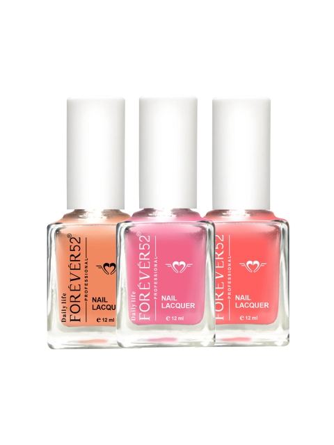 

Daily Life Forever52 Set of 3 Premium Quality Trio Of Nail Paints, Multi