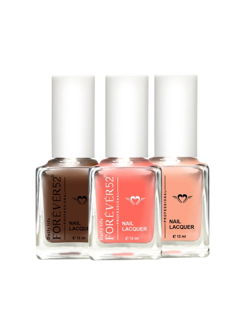 

Daily Life Forever52 Premium Quality Set Of 3 Nail Paints, Purple