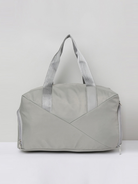 

max Grey Solid Duffel Bag With Detachable shoulder Straps