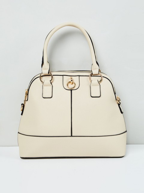 

max Women Beige Handheld Bag