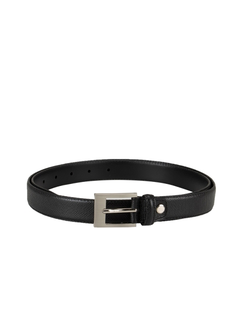 

Da Milano Women Black Textured Leather Belt