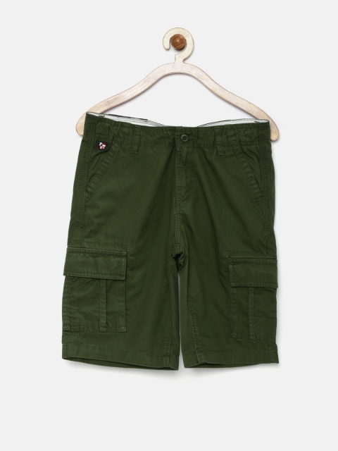 

U.S. Polo Assn. Kids Boys Olive Green Cargo Shorts