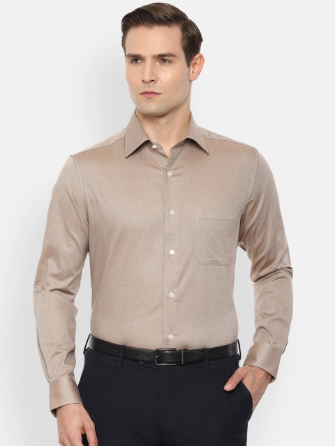 

Louis Philippe Men Beige Formal Shirt