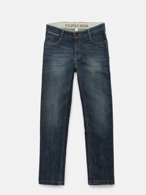 

U.S. Polo Assn. Kids Boys Blue Regular Fit Stretchable Jeans