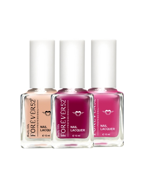 

Daily Life Forever52 Set of 3 Premium Quality Trio Of Nail Paints, Multi