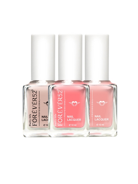 

Daily Life Forever52 Premium Quality Set Of 3 Nail Paints, Pink