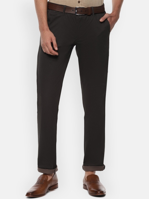 

Louis Philippe Sport Men Black Textured Slim Fit Trousers