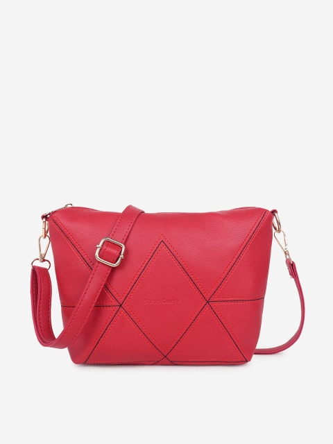 

Stropcarry Red Textured Structured Sling Bag