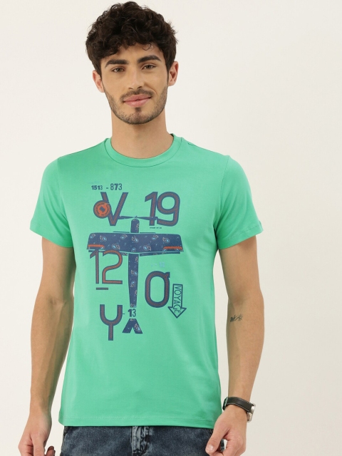 

QUANCIOUS Men Green Organic Cotton Graphic Printed Sustainable T-shirt