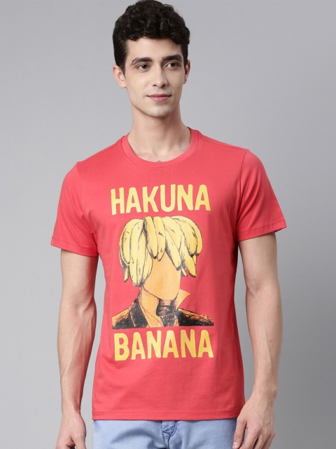 

QUANCIOUS Men Coral Printed Sustainable T-shirt