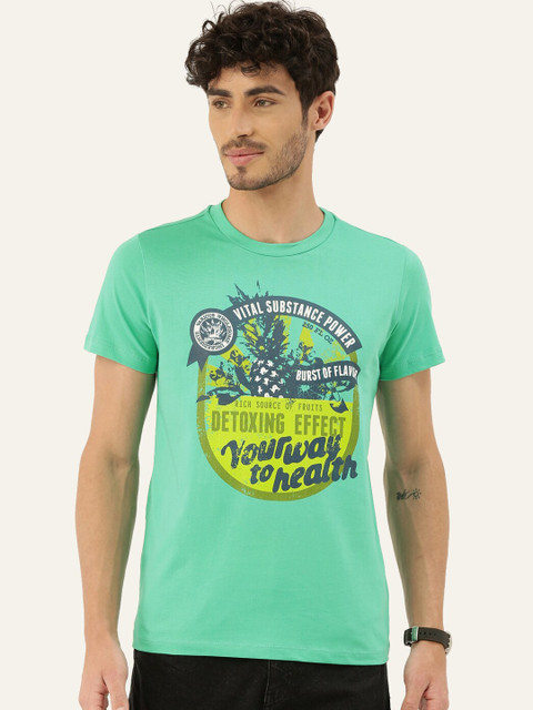 

QUANCIOUS Men Green Organic Cotton Graphic Sustainable T-shirt