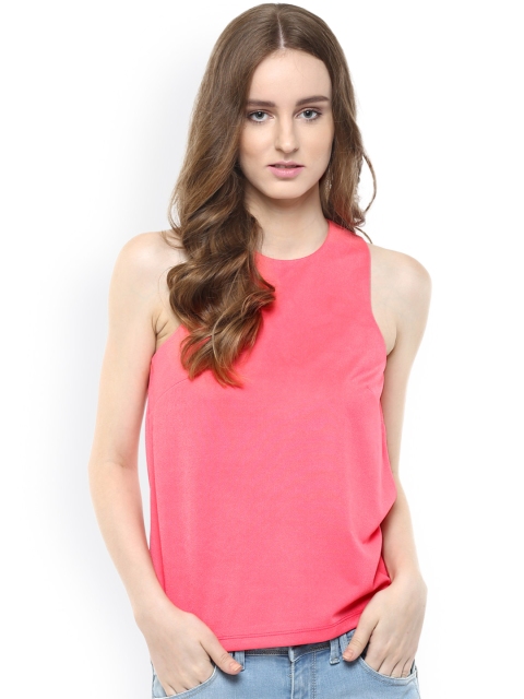 

Harpa Women Pink Solid Regular Top