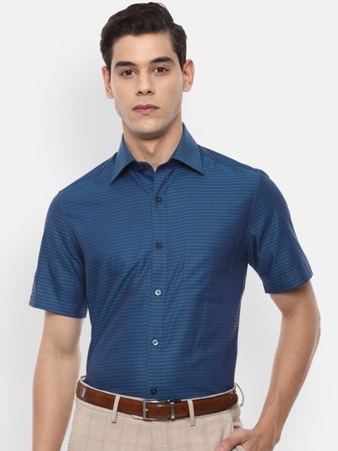 

Louis Philippe Men Blue Formal Shirt