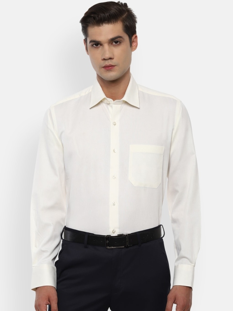 

Louis Philippe Men Cream-Coloured Formal Shirt