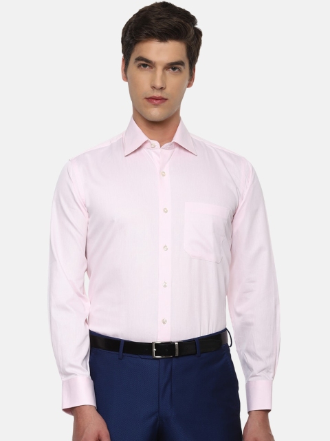 

Louis Philippe Men Pink Textured Casual Shirt