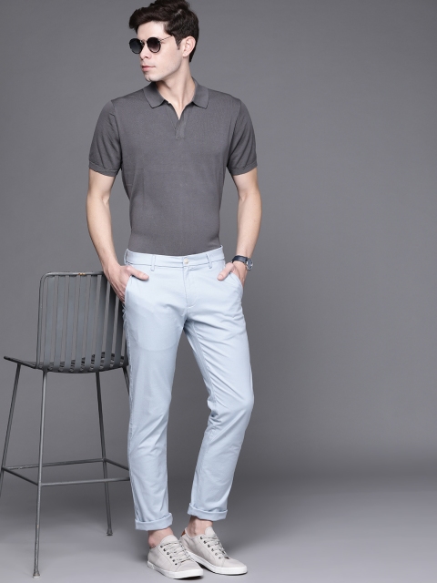 

Allen Solly Men Blue Slim Fit Trousers