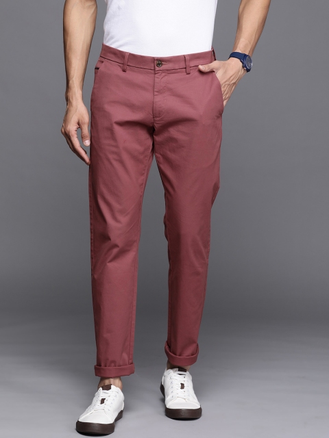 

Allen Solly Men Mauve Slim Fit Chinos