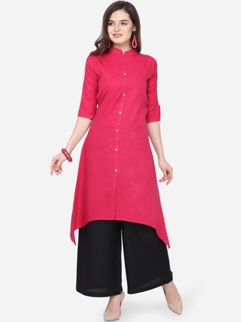 

SAADHVI Women Magenta Kurta