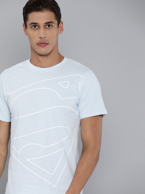 

Kook N Keech Superman Men Blue & White Superman Print Cotton T-shirt