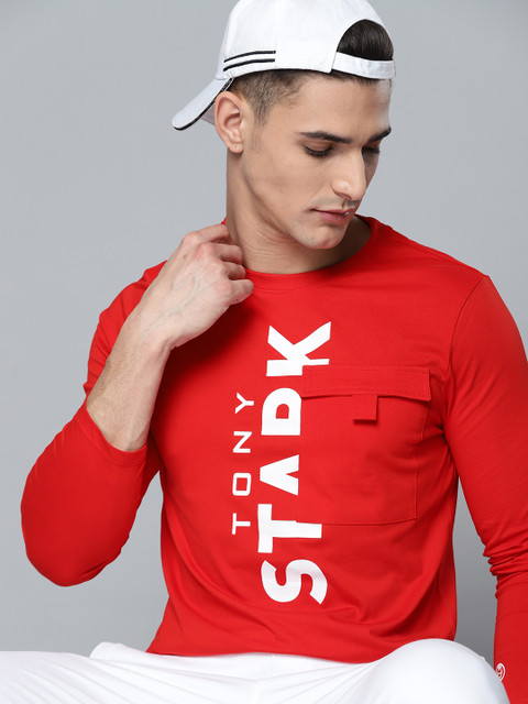 

Kook N Keech Marvel Men Red & White Pure Cotton Typography Printed T-shirt