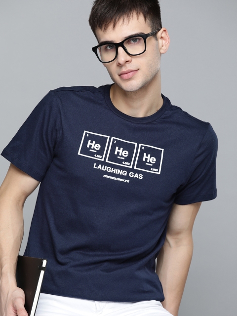 

Kook N Keech Unisex Navy Blue Pure Cotton Printed Pure Cotton T-shirt