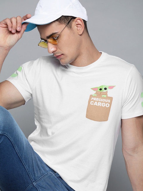 

Kook N Keech Star Wars Men White Pure Cotton Printed T-shirt