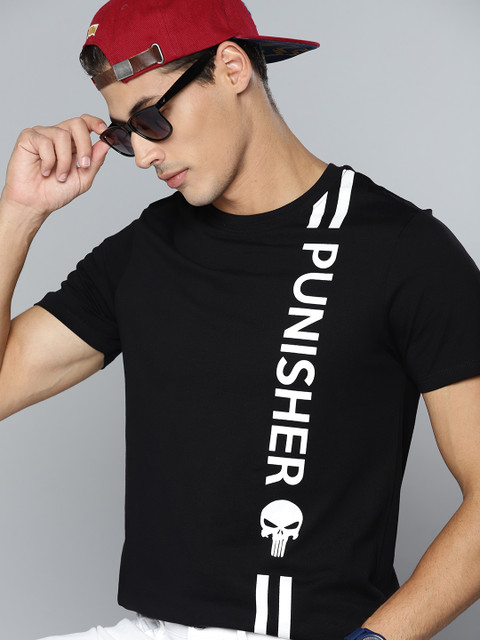 

Kook N Keech Marvel Men Black White Pure Cotton Printed Pure Cotton T-shirt