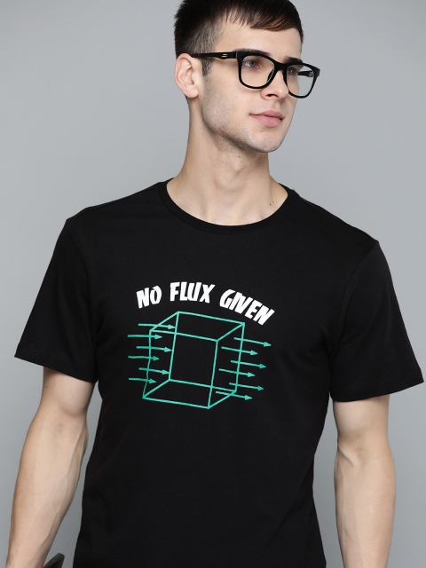 

Kook N Keech Unisex Black Green Printed Pure Cotton T-shirt