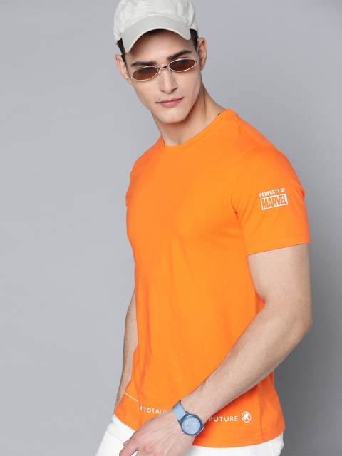 

Kook N Keech Marvel Men Orange Pure Cotton Quote by Thor T-shirt