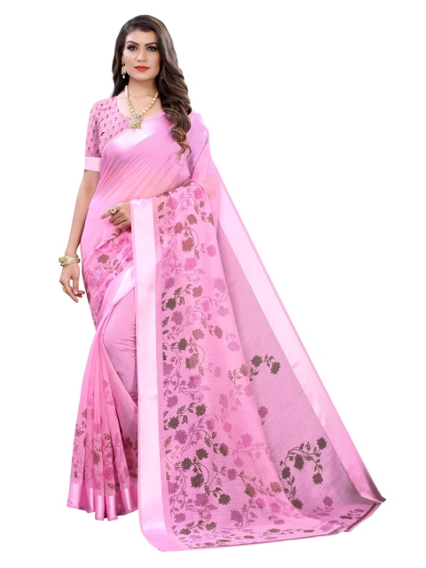 

KALINI Pink Floral Saree