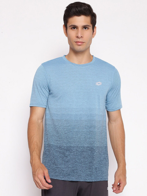

Lotto Men Teal V-Neck Raw Edge T-shirt