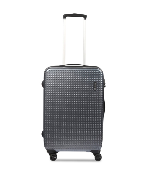 

NOVEX Charcoal Grey Textured Hard-Sided Medium Rome Trolley Suitcase