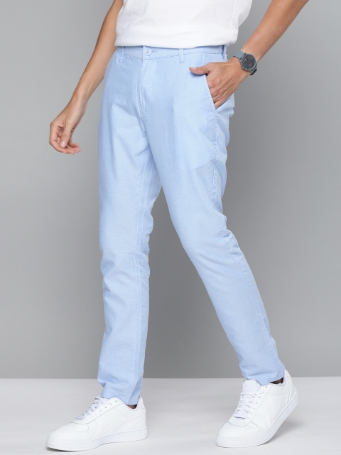 

Mast & Harbour Men Blue Slim Fit Chinos Trousers