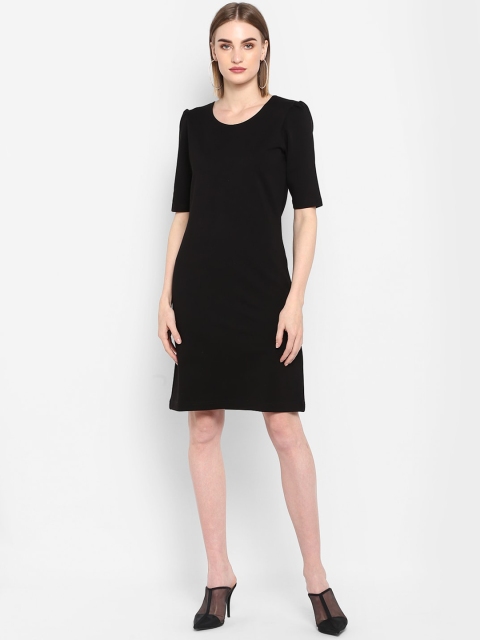 

FOSH Women Black Sheath Dress