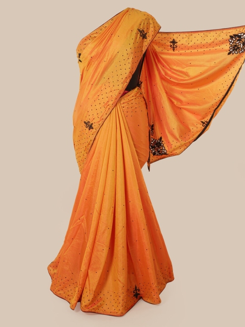 

Pothys Orange & Black Art Silk Saree