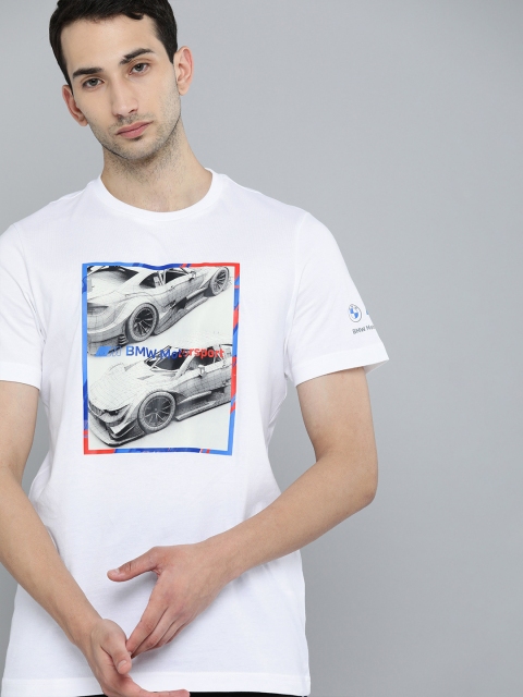 

PUMA Motorsport Men White Printed BMW M Motorsport Graphic Logo T-shirt