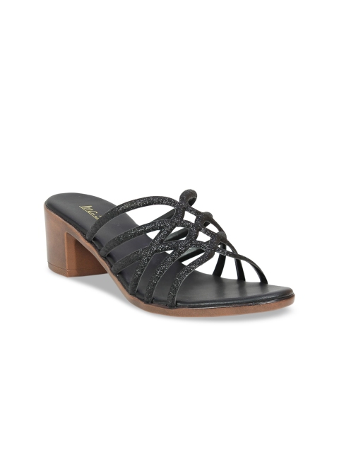 

Inc 5 Black Embellished Block Sandals