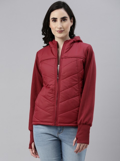 

Campus Sutra Women Red Padded Jacket