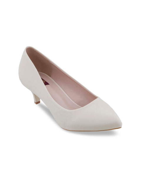 

SHUZ TOUCH Women Cream-Coloured Pumps