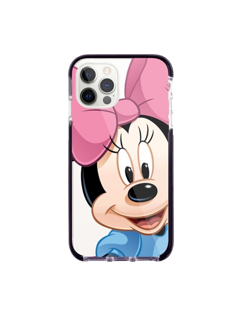 

macmerise White & Pink Zoom Up Minnie Printed Extreme iPhone 12 Pro Back Case