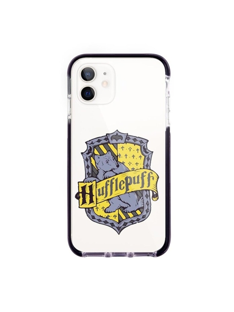 

macmerise White & Yellow Crest Hufflepuff Pattern iPhone 12 Back Case