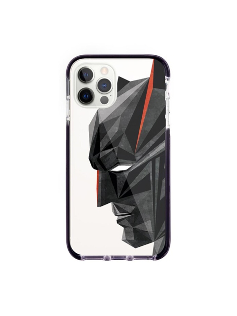 

macmerise White & Grey Batman Geometric Printed iPhone 12 Pro Back Case