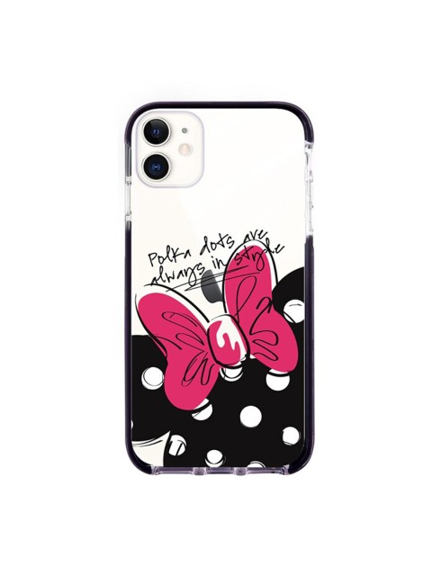 

macmerise White & Black Polka Minnie Printed iPhone 11 Back Case