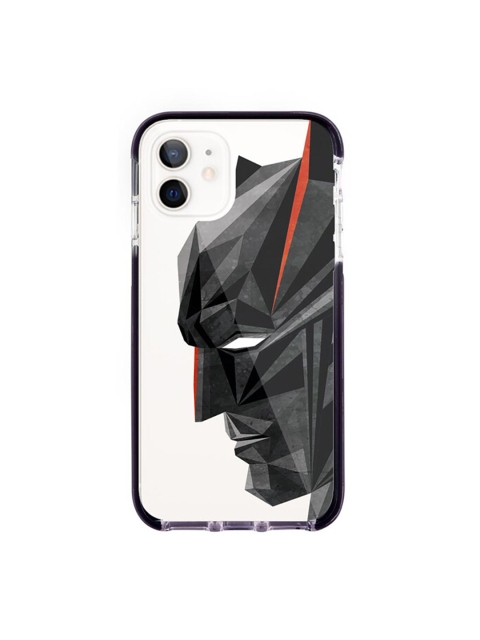 

macmerise White & Black Batman Geometric Printed Rubber iPhone 12 Back Case