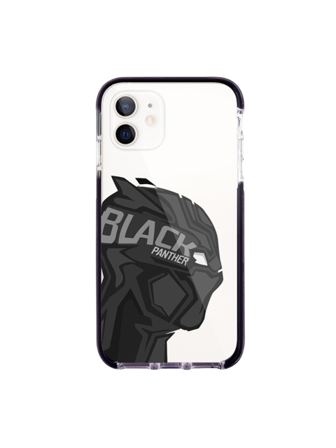 

macmerise White & Black Panther Art Printed iPhone 12 Back Case