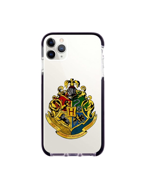 

macmerise White & Yellow Hogwarts Sigil Printed iPhone 11 Pro Max Back Case