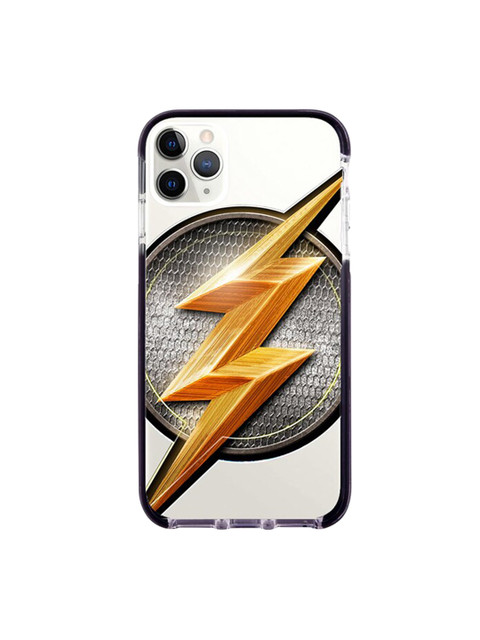 

macmerise White & Grey Flash Storm Printed Rubber iPhone 11 Pro Max Back Case